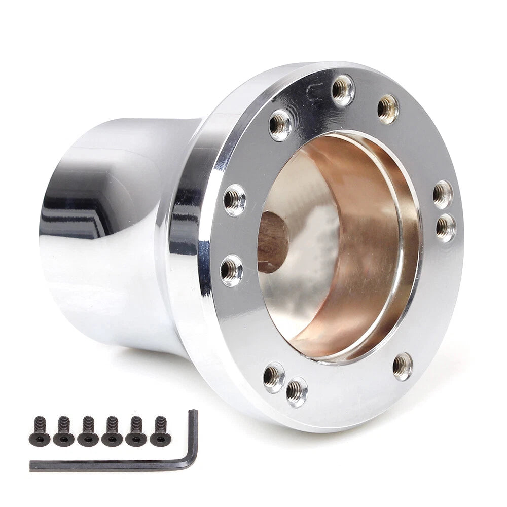 Silver Aluminum Steering Wheel Hub Adapter for Club Car Precedent