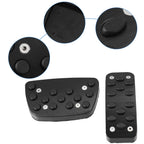 3X Brake Gas Accelerator Pedal Covers for Toyota Camry (2012–2017) Black