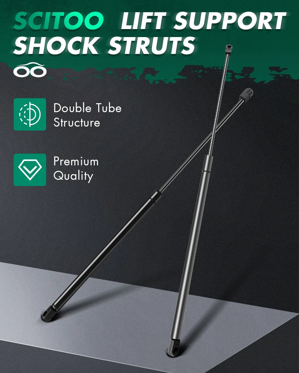 Set of 2 Lift Supports for Volkswagen Beetle (1998–2010)