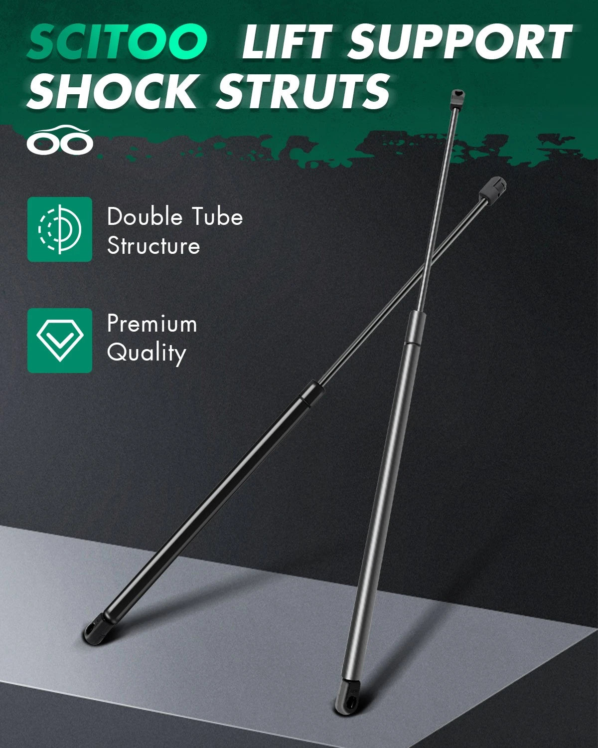 Set of 2 Lift Supports for Volkswagen Beetle (1998–2010)