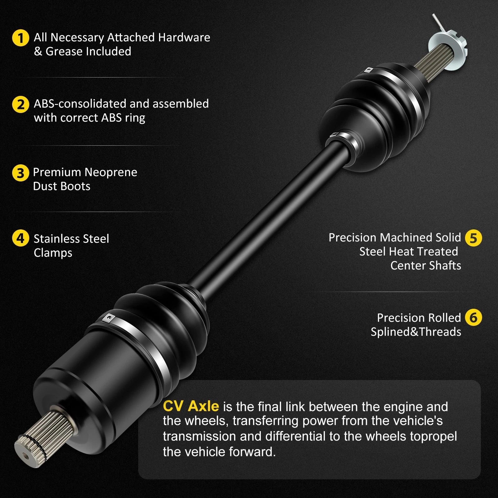 CV Joint Axle Shaft for Polaris Ranger 400 500 800 (2013)
