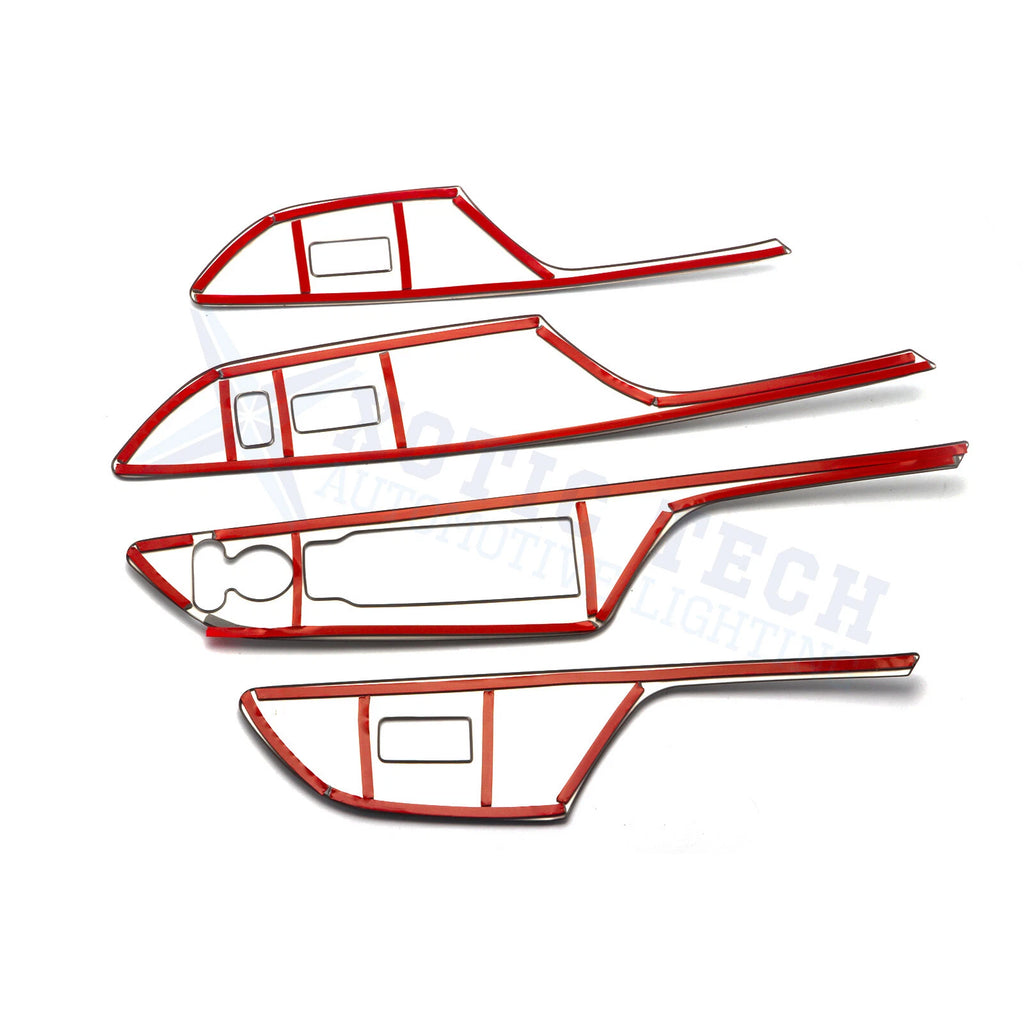 Stainless Inner Door Window Lift Switch Panel Cover Trim for Honda Civic (2016-2021)