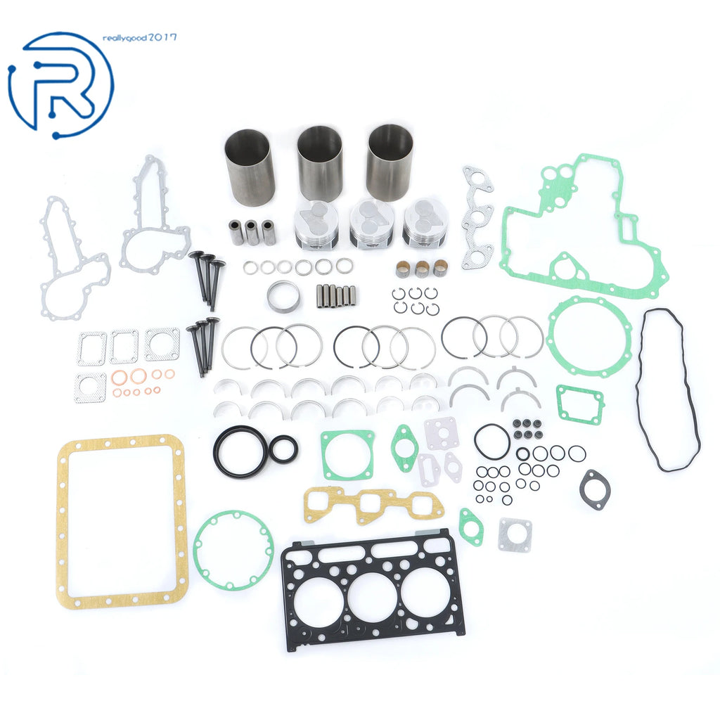 Overhaul Rebuild Kit with Gasket for Kubota L3300DT 