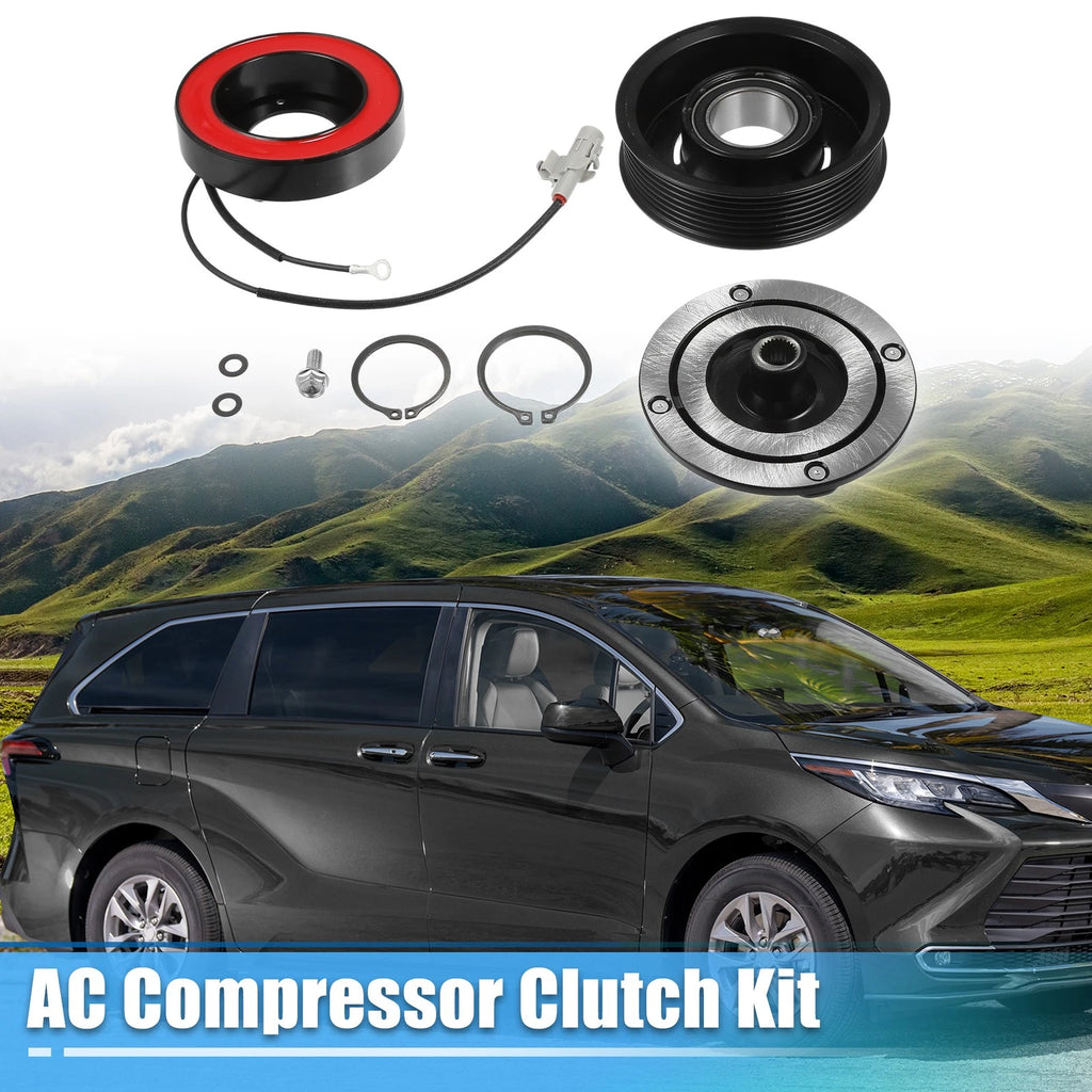 Set of 1 AC Compressor Clutch for Toyota Sienna (2011–2016)