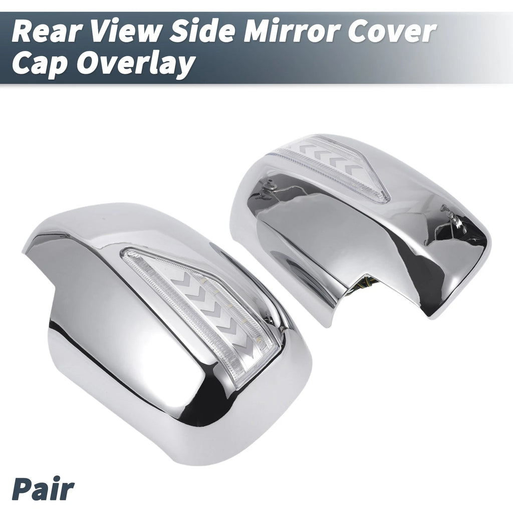 Pair Rearview Mirror Cover Overlay Chrome for Lexus RX330 RX350 (2003)