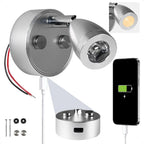 RV LED Reading Light with Touch Dimmer, USB-C, Warm White, 12V