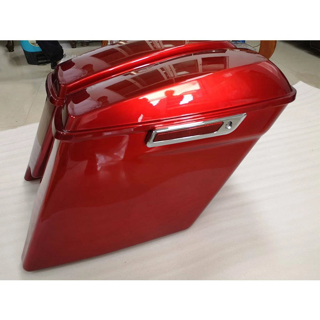 5" Stretched Extended Hard Saddle Bags for Harley Touring Street Glide (2014–2024)