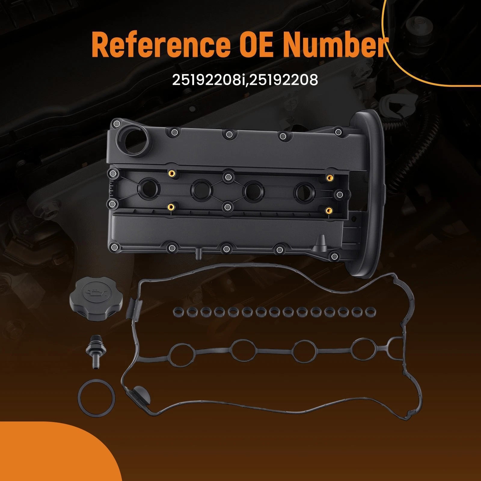 Valve Cover for Chevrolet Aveo 1.6L (2008–2017) 25192208