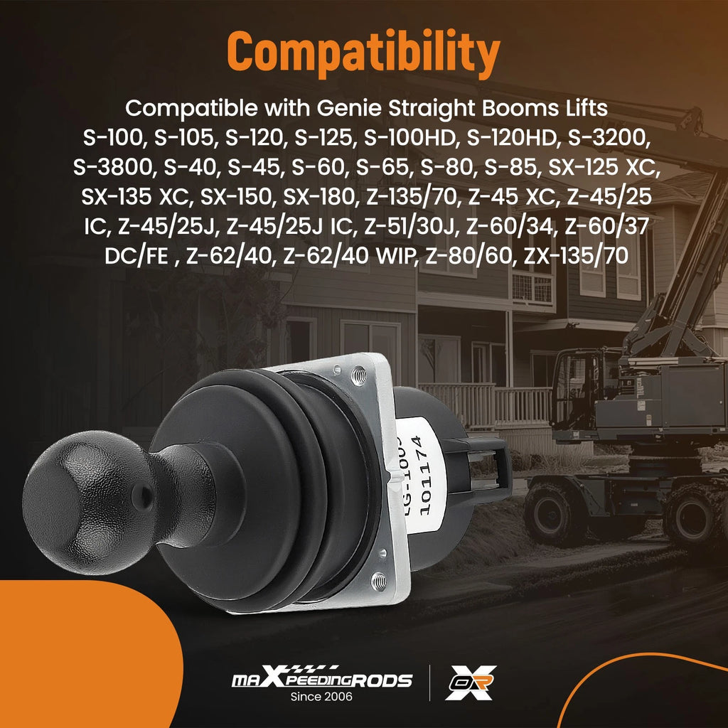 Dual Axis Joystick 101174GT 62390 62390GT for Genie Boom Lift Z-45/25J Z-60/34 (2000–2023)