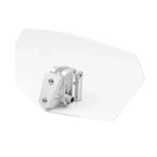 Clear & Chrome Adjustable Clip-On Windshield Air Deflector for Car
