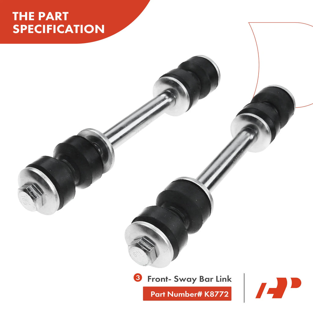 10x Idler & Pitman Arm Sway Bar Link for Ford F-150 F-250 (1997–2003)