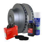 Rear Brake Kit 330mm Disc Rotors & TRW Ceramic Pads for Cadillac Chevy GMC