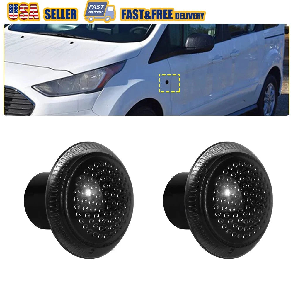 2X Smoke Side Marker Repeater Light Housing for Ford Transit Connect (2010–2021)
