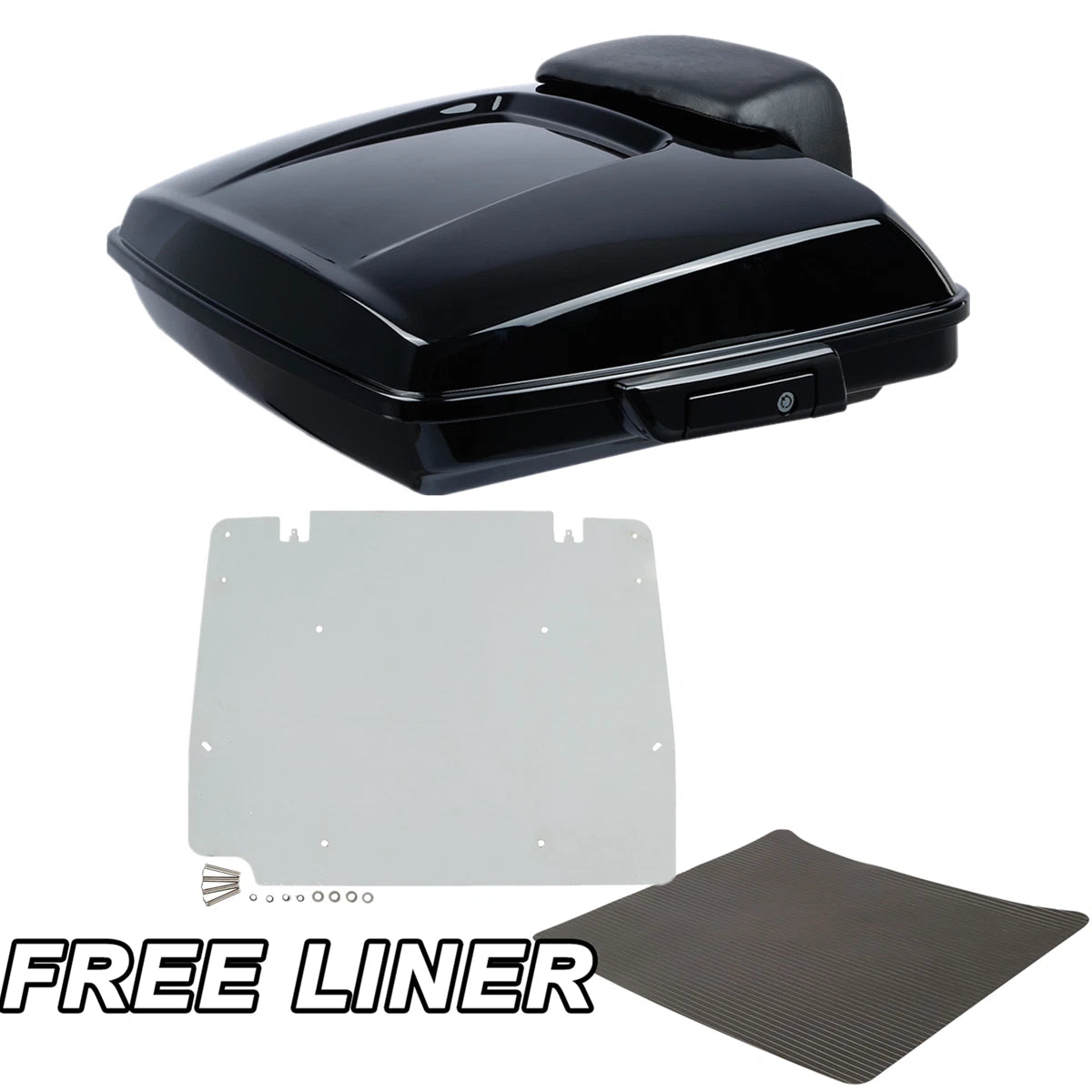 Razo Trunk Backrest Pad & Base Plate for Harley Road Glide King (2014–2025)