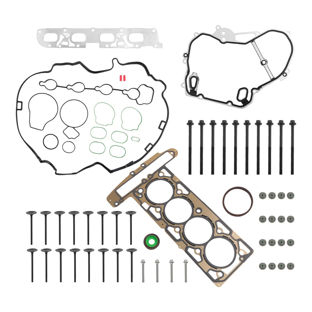 Head Gasket & Valve Set with Bolts for Chevrolet Buick 2.4L
