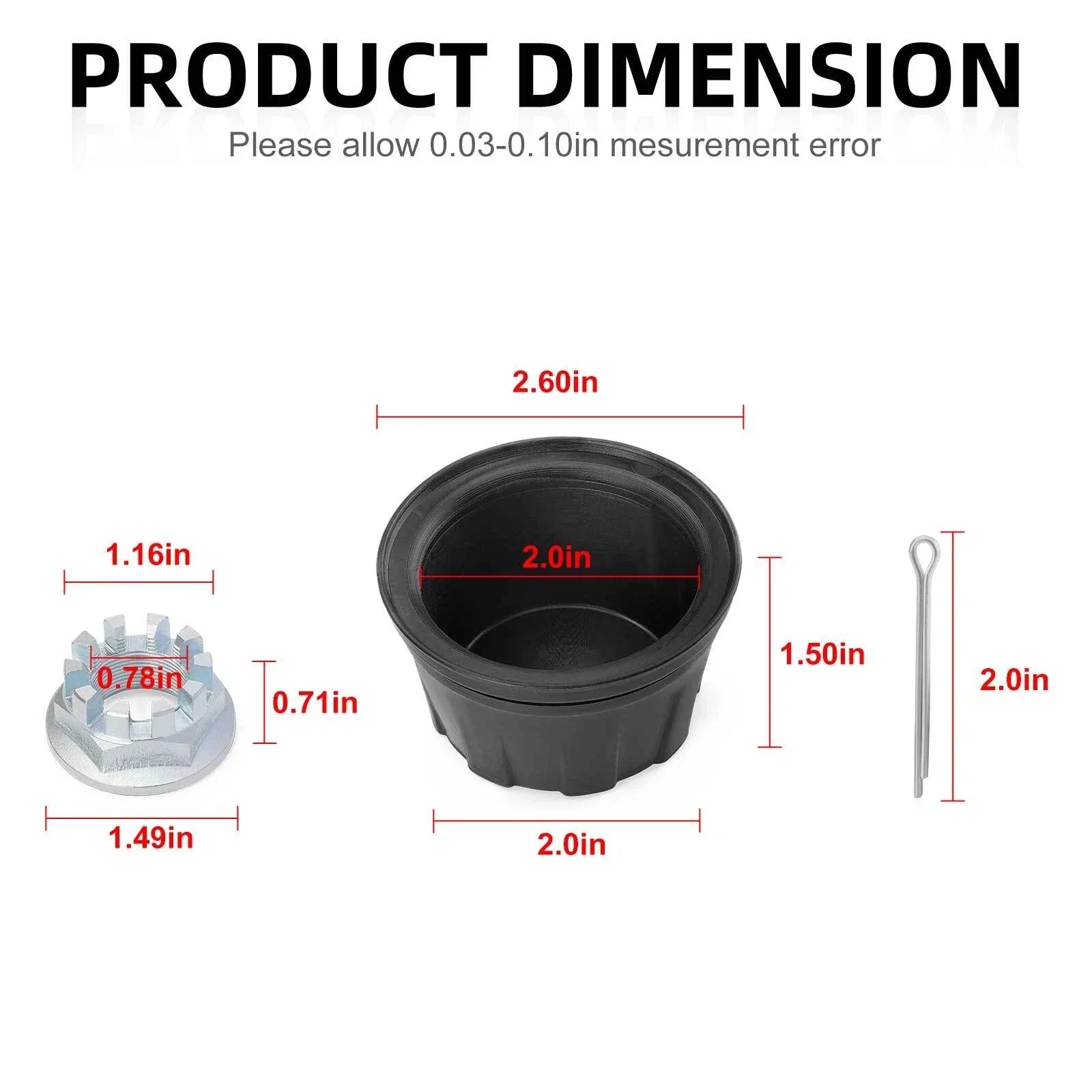 4x Wheel Center Cap W/Nut Kit for Honda Rancher Rubicon