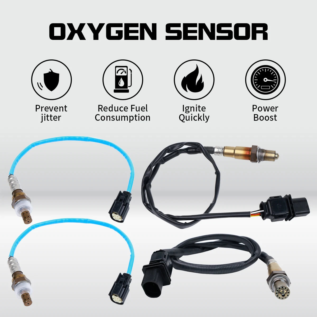 Set of 4 O2 Oxygen Sensors for Ford F-150 3.5L Turbocharged (2011–2014)