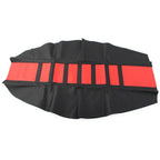 Red Pro Ribbed Rubber Gripper Soft Seat Cover for Honda, Yamaha, Suzuki