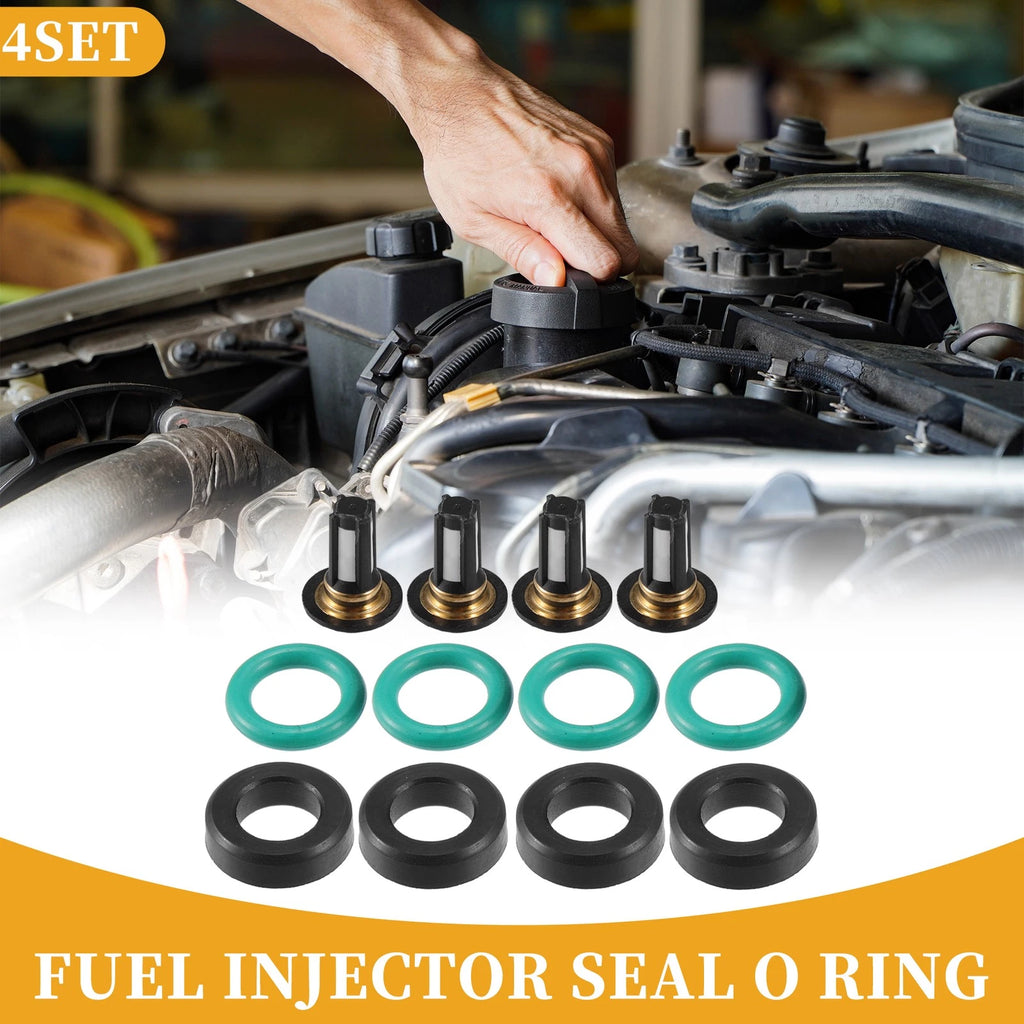 Set of 4 Fuel Injector Seal O Rings for Suzuki GSXR1000 (NBR Rubber)