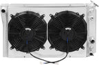3 Row Aluminum Radiator + Fan Shroud for Chevy S10 Blazer, Corvette (1982–2002)