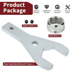 Axle Nut Wrench Tool & Rear Axle Lock Nut for Yamaha Raptor YFM 125 250 350 (2001–2023)