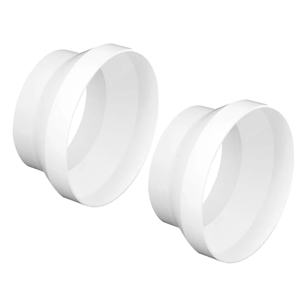 2Pcs ABS Ducting Reducer 150mm to 100mm for HVAC Systems (Residential/Commercial)