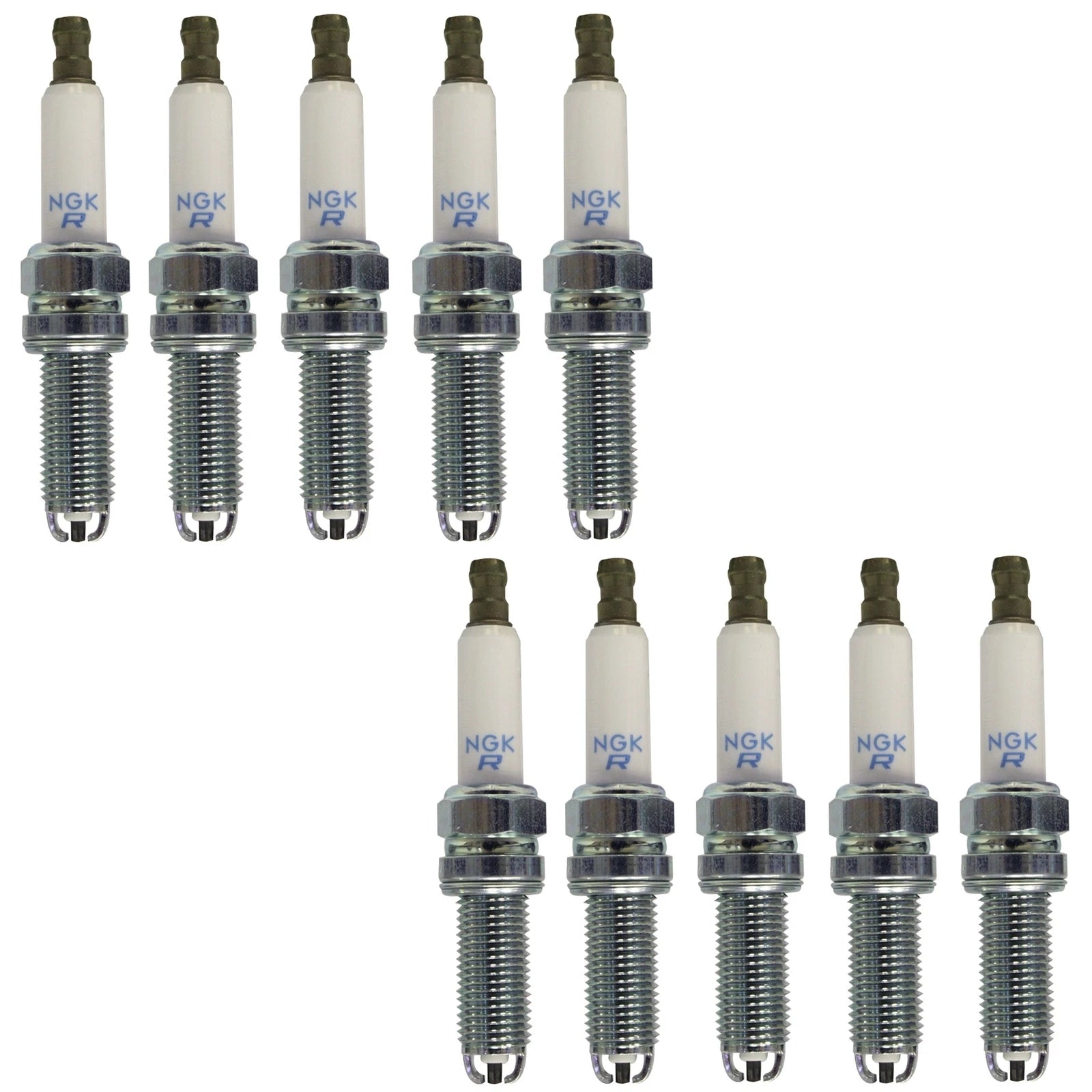 Set of 10 Spark Plugs NGK LKR8AP for BMW E60 E63 E64 E90 E92 E93 M3 M5 M6