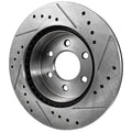 Brake Disc and Pad Kit for Dodge Dakota (2000–2002) Cross-drilled