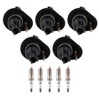5pcs Ignition Coil & Spark Plug Set for Chevy Colorado GMC Canyon (2004–2006)