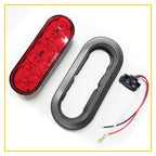 2X 6 Inch Red LED Rear Tail Lights for Truck Trailer