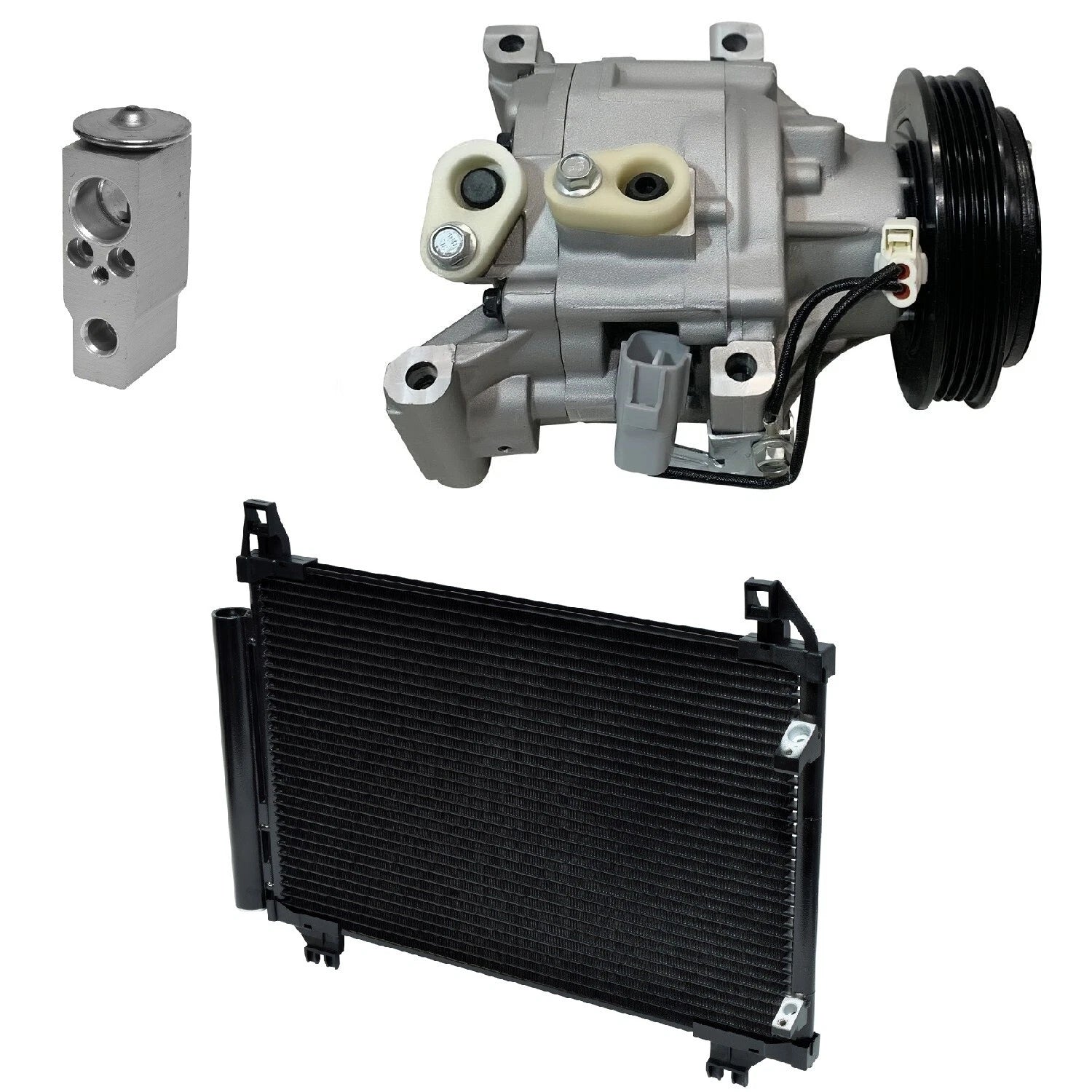 A/C Compressor Kit With Condenser for Toyota Yaris 1.3L (2004–2004)