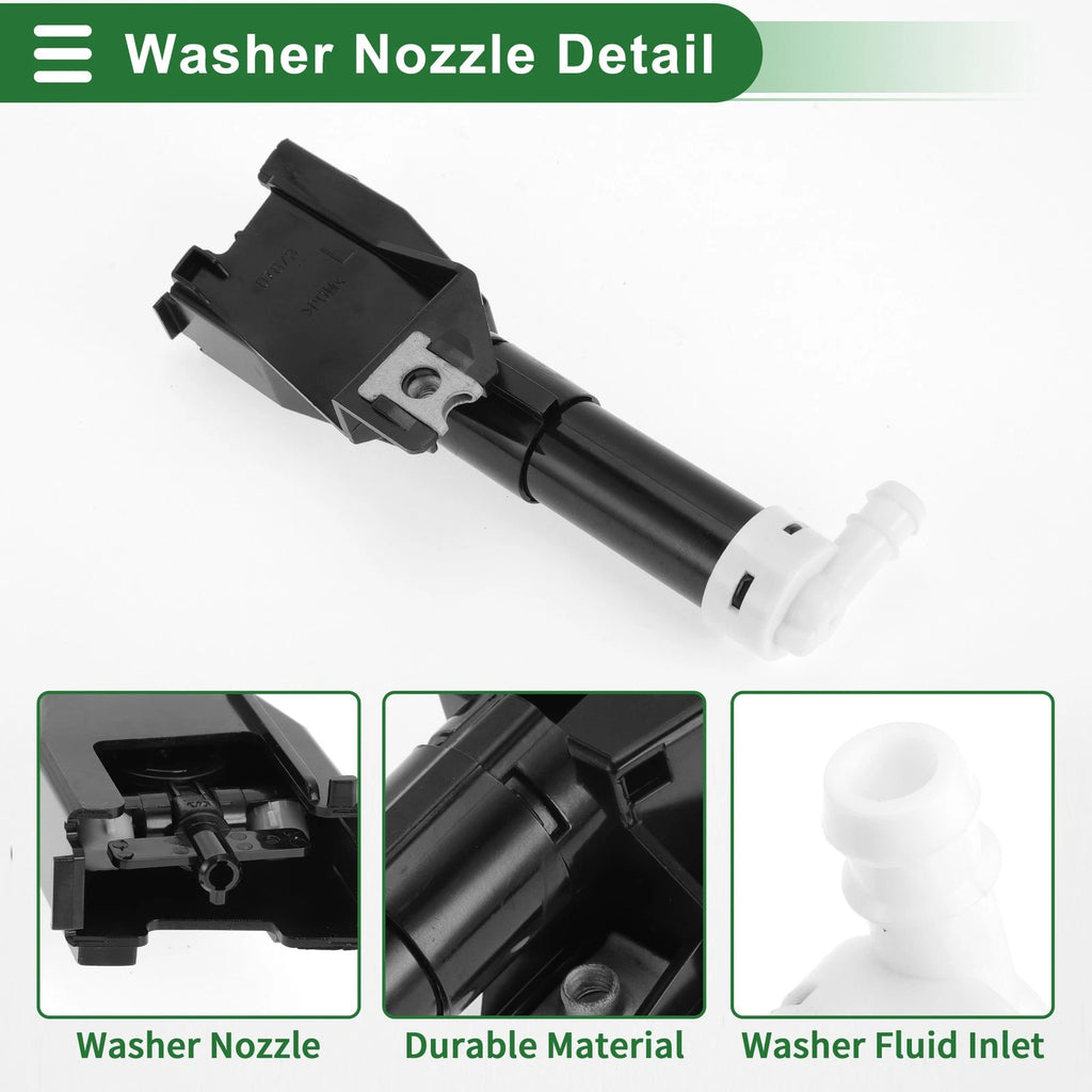 Front Driver Side Headlight Washer Nozzle for Mitsubishi Pajero V93 (2006–2015) No.MR339967