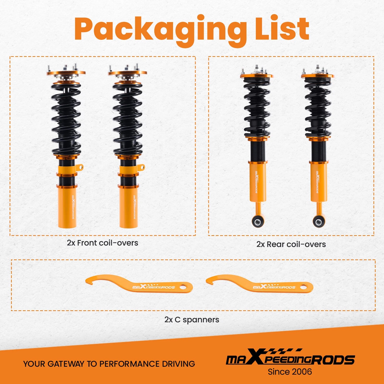 Coilovers for BMW 5 Series E60 Sedan (2004-2010)
