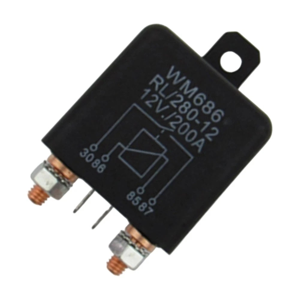12V 200A Heavy Duty Relay 2 Pin 2 Stud for Cars Vans Boats (2000–2023)