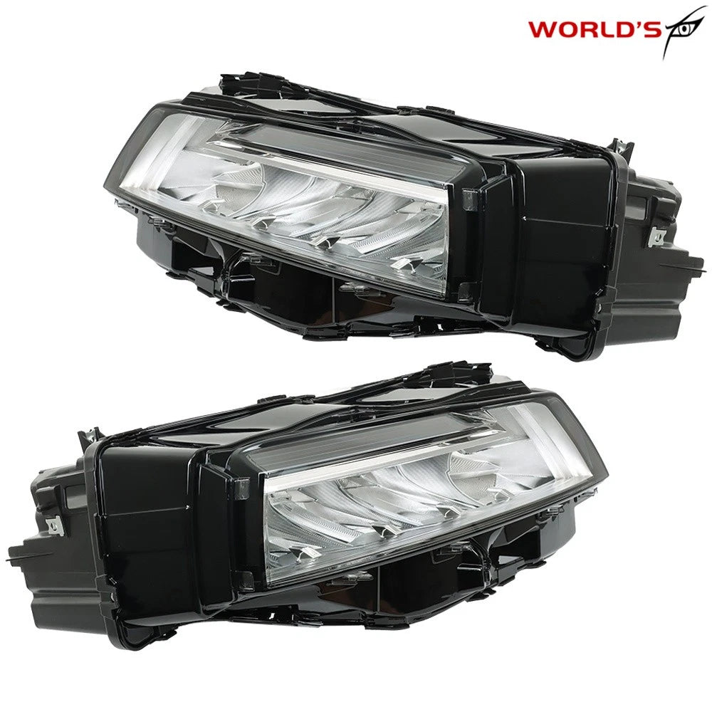 Set of 2 Chrome LED Headlights for Nissan Rogue SL/SV (2021–2023)