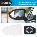Left Mirror Glass Convex with Heated Plate for VW Golf MK7 MK7.5 (2013–2018)