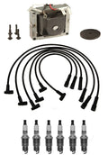 Ignition Wires & Spark Plugs Kit for Buick Chevy Oldsmobile V6 (1 Coil, 6 Plugs)