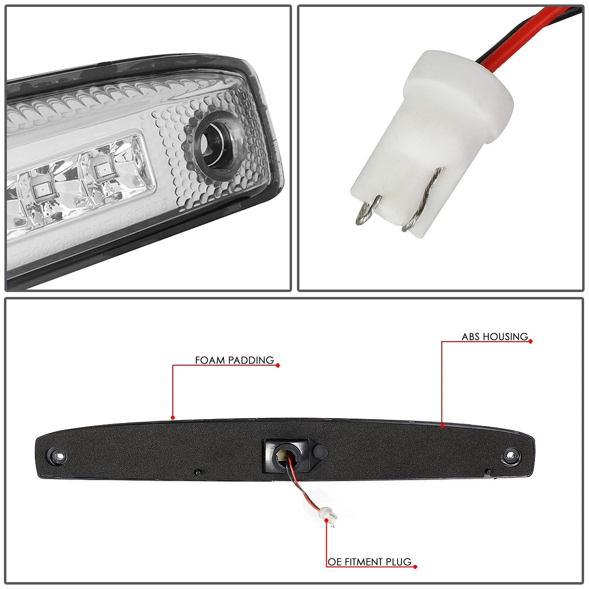 Full LED Center Tailgate Lamp Brake Light for Dodge Ram (2003–2006)