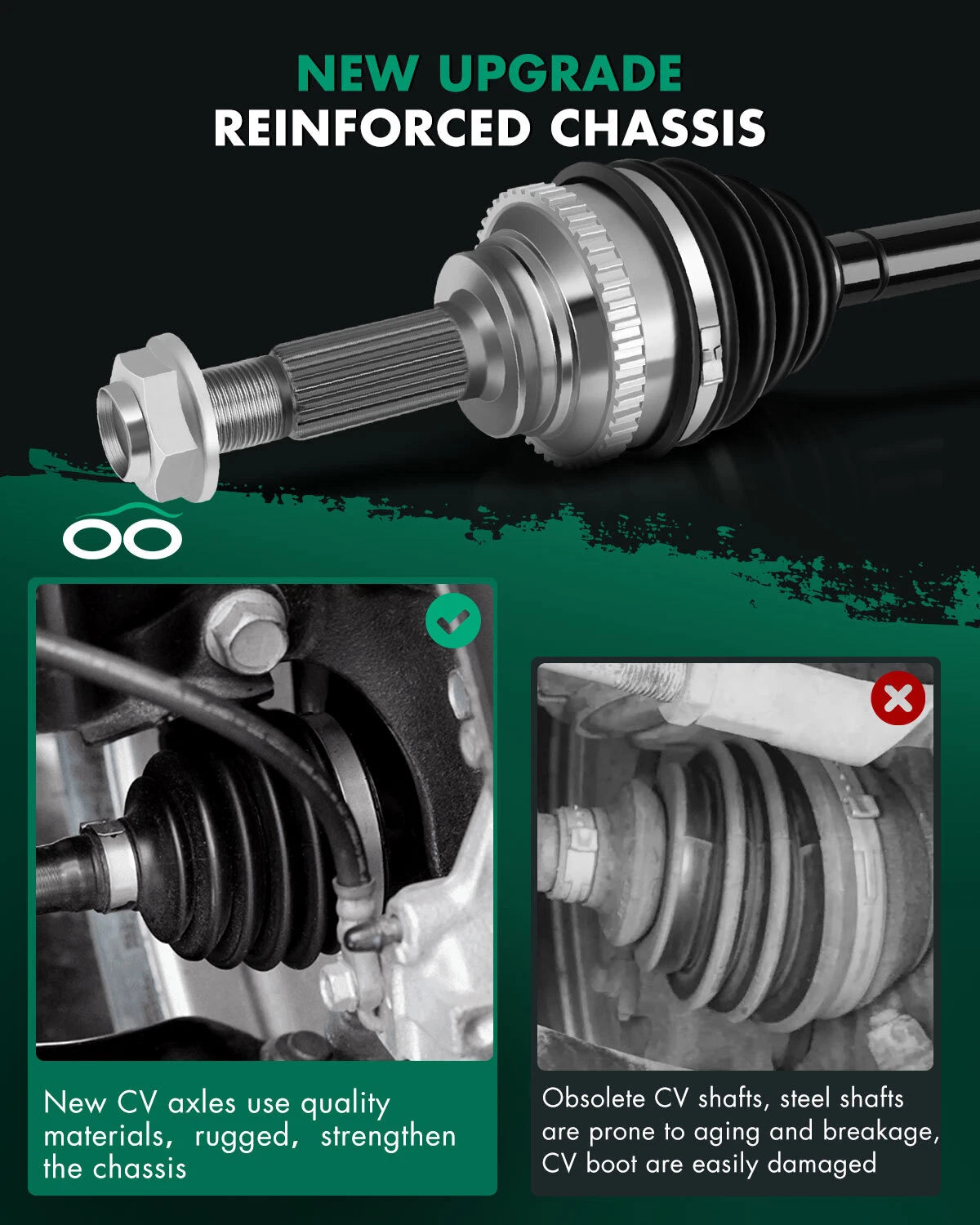 Front Right CV Axle for Infiniti G35 (2004–2008), G25 (2011–2012)