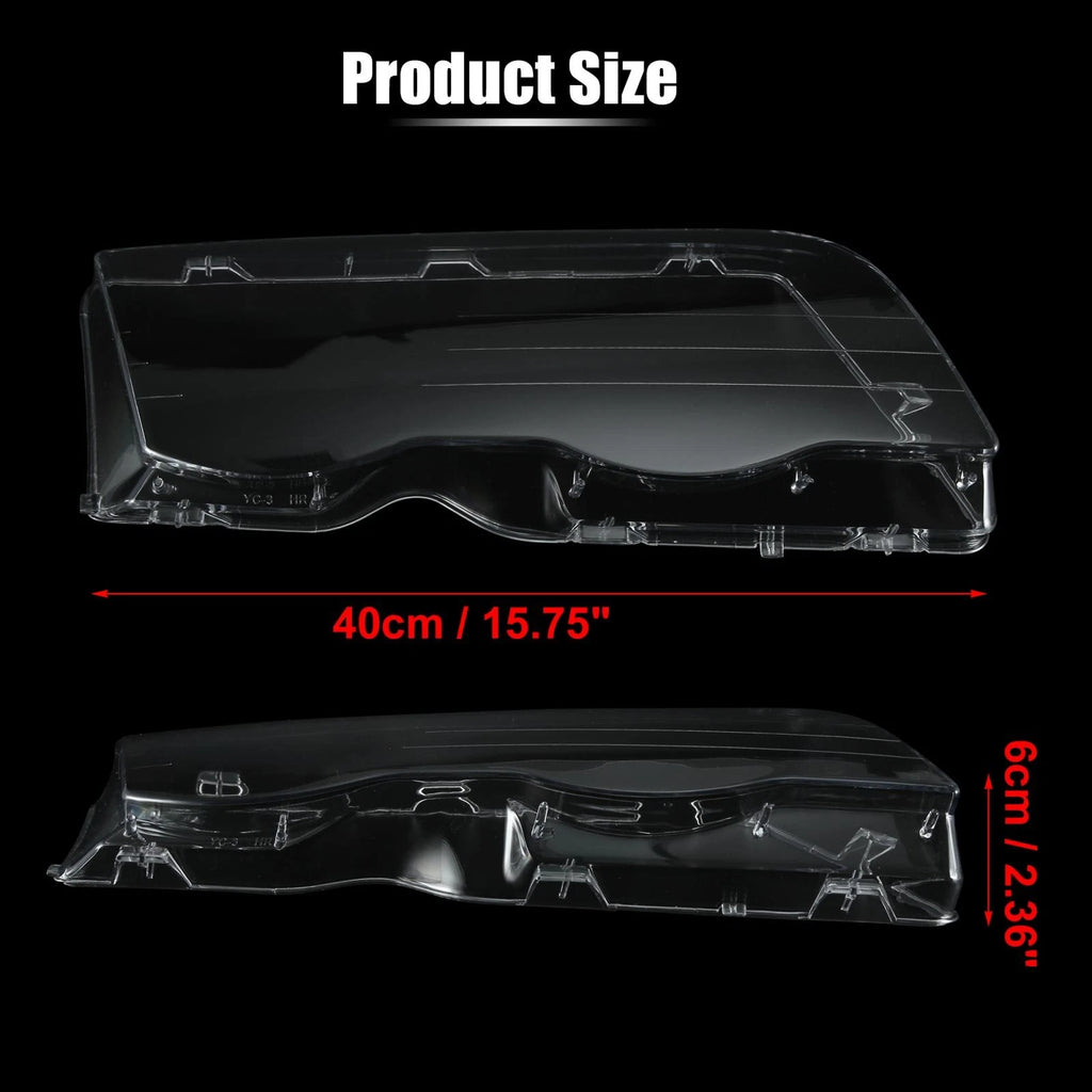 1 Pair Headlight Lens Cover for BMW E46 (1998–2001) 3126902753