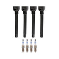 Set of 4 Ignition Coils & Spark Plugs for Fiat 500X, Jeep Cherokee (2015–2021)