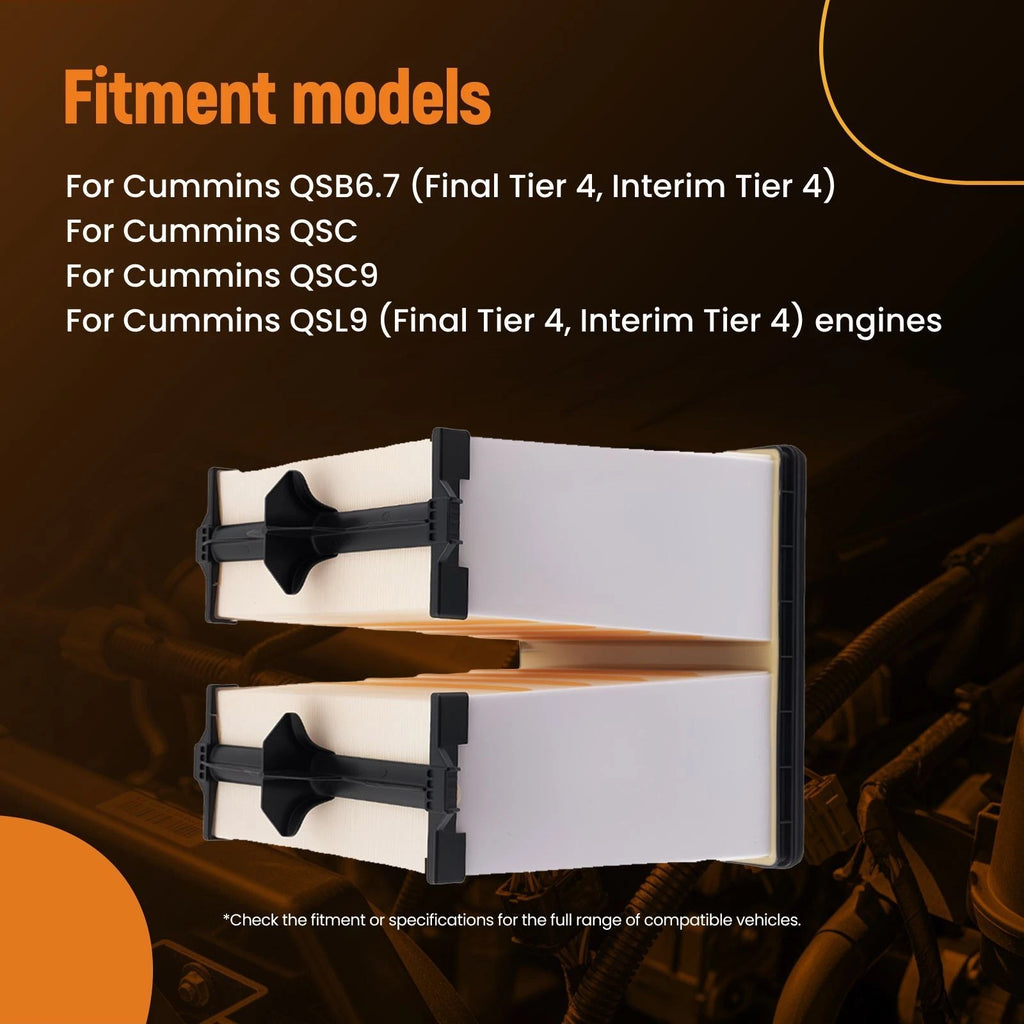 Air Filter Set for Cummins QSL9 Tier 4 (2014–2018)