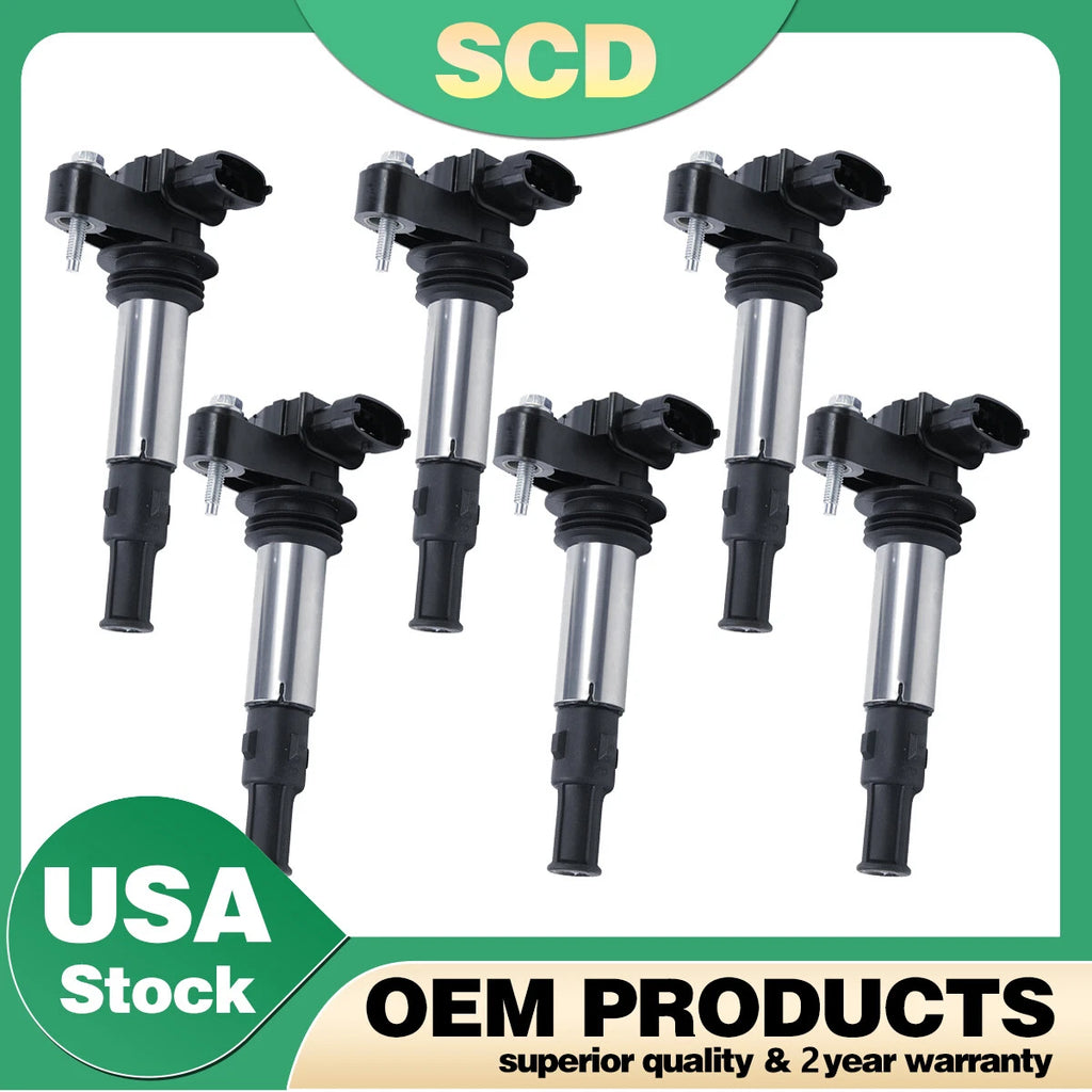 6X Ignition Coil for Buick LaCrosse Cadillac CTS STS SRX GMC 3.6L UF375