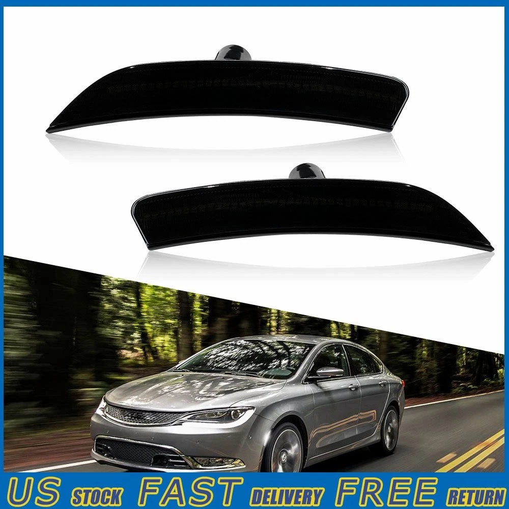 LED Front Side Marker Lights for Chrysler 200 (2015–2017) LH+RH