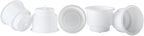 10Pcs White Recessed Plastic Cup Drink Holder with Drain for Boat