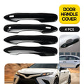Set of 4 Gloss Black Door Handle Cover Trim for Toyota Avalon (2019–2023), Prius EV (2017–2022)