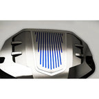 Engine Cover Polished Brushed Style with Green C Fiber Inlay for Camaro (2016–2018)