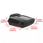 Razor Luggage Trunk Mount Rack Backrest for Harley Road Glide (1997–2008)