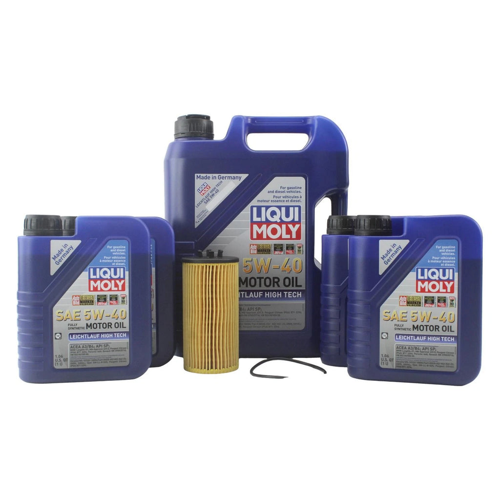 Oil Change Kit for Audi BHF/BNK (9L Liqui Moly 5W-40)