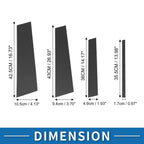 Set of 8 Door Pillar Window Trim for Toyota Highlander  Carbon Fiber